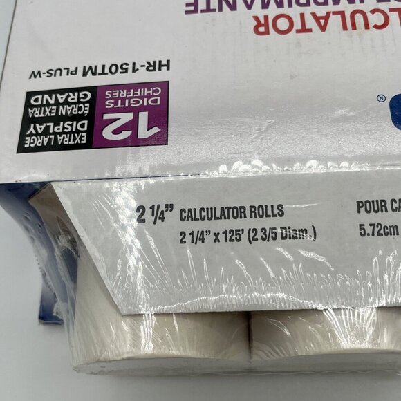 Casio HR-150TM Plus-W Desktop Printing Calculator 12 Digit XL Display NIB - Picture 7 of 14